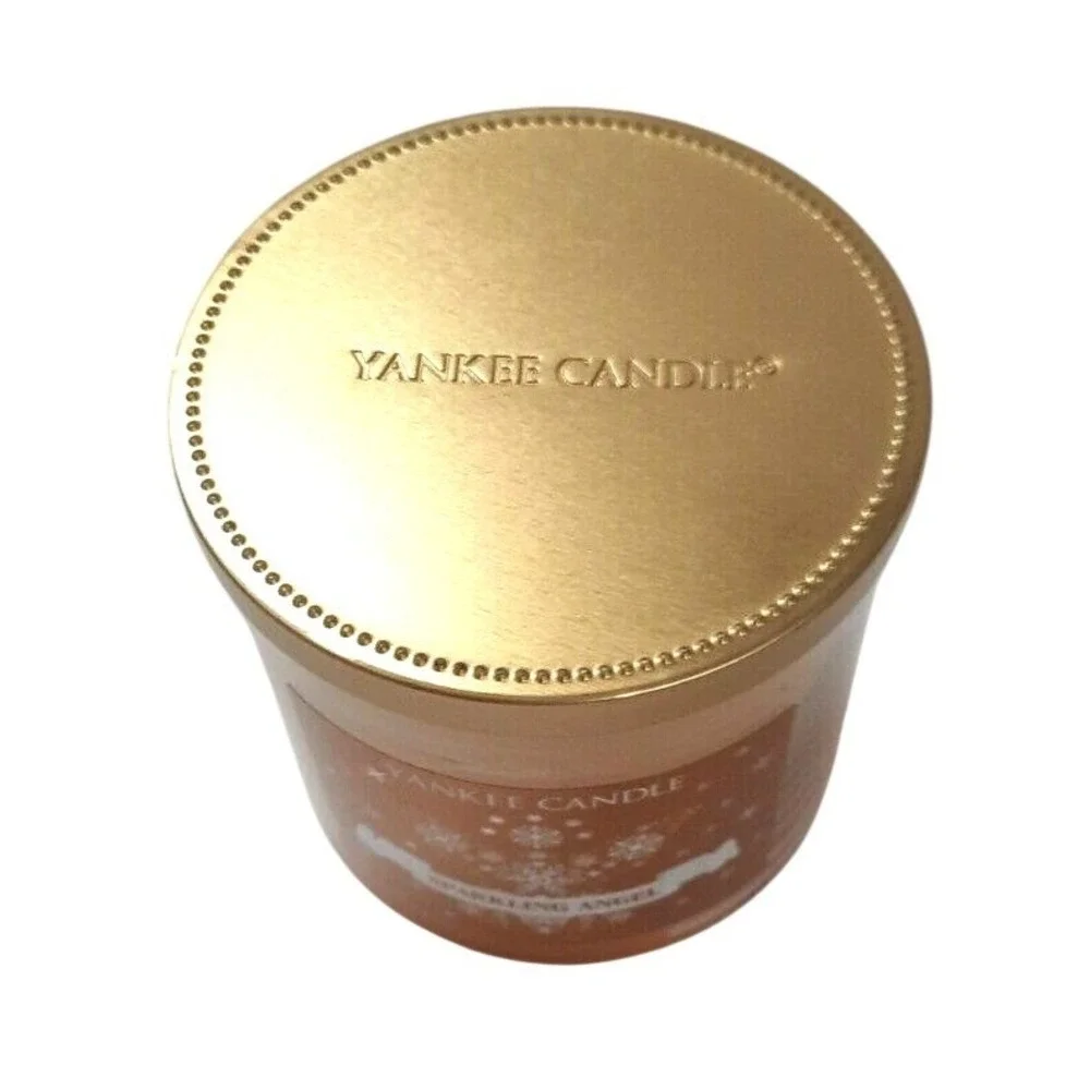 Yankee Candle Sparkling Angel Medium 2-Wick Scented Candle 11.5 oz Gold Lid